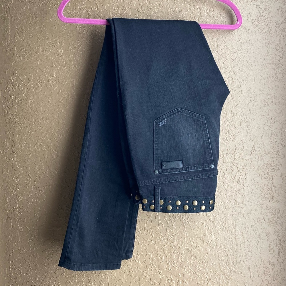 Joe’s Chelsea Studded Low Rise Black Jeans